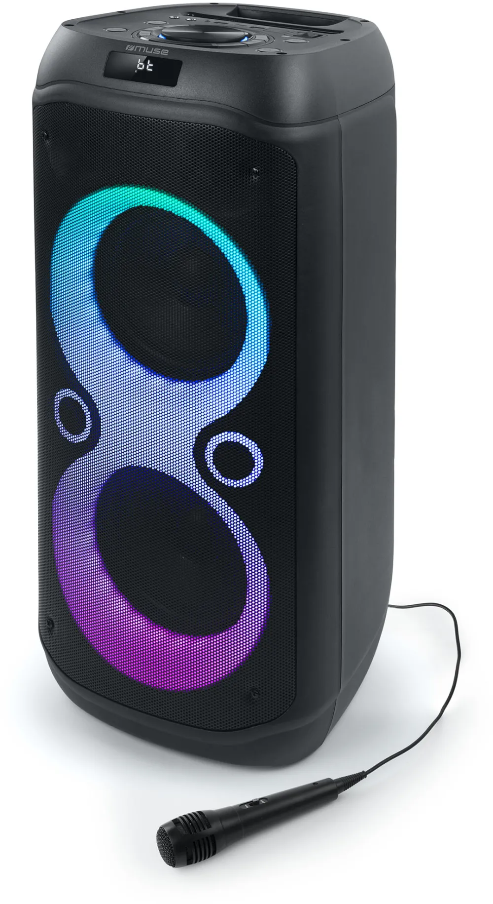 Muse M-1937 DJ Portable Party Box, Black