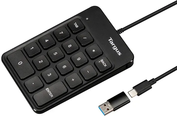 Targus USB Wired Keypad, Black