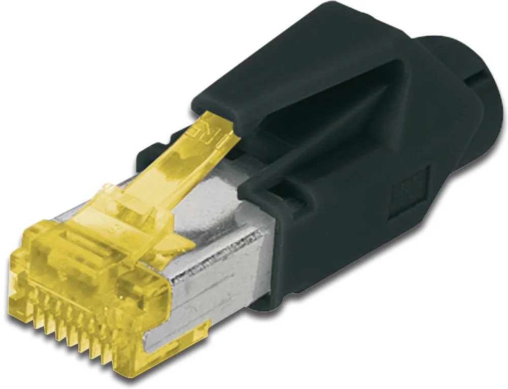 Digitus CAT 6A modular RJ45 Plug, Hirose TM31 8P8C, shielded, for round cable, incl. hood