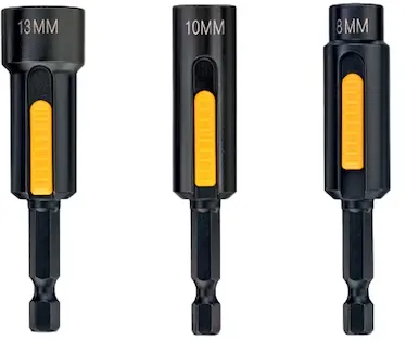 DeWalt DT7460-QZ Impact Torsion heads, 8 mm, 10 mm, 13 mm