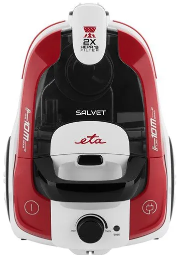 Aspirator ETA ETA ETA051390000 SALVET Bagless Cleaner, 700 W, Dust container 2,2 L, 2 Hepa filters, ECO motor, Red/White/Black