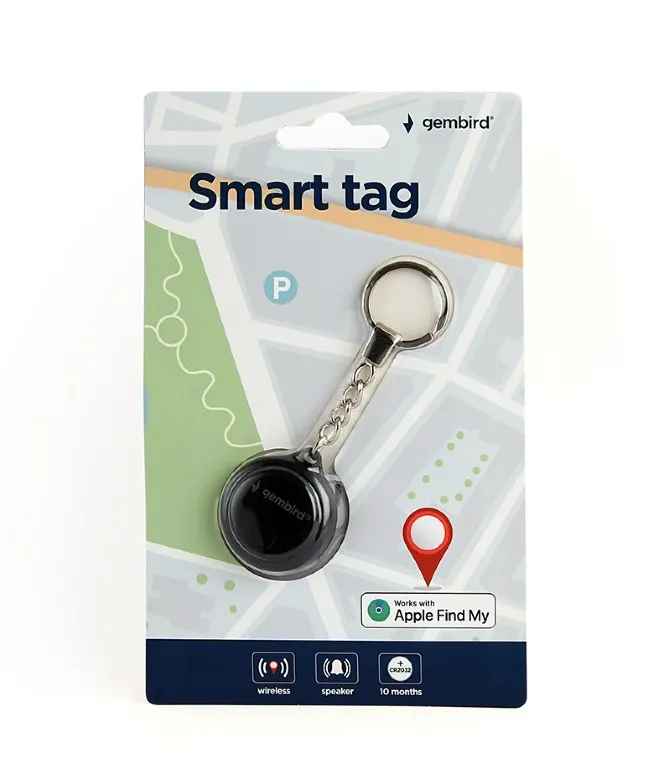 Gembird TA-TAG-01-BK Smart Tag, Black