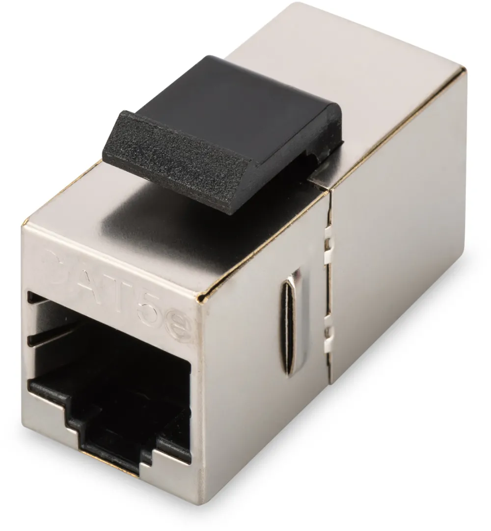 Digitus CAT 5e modular coupler, shielded RJ45 to RJ45, for panel connection