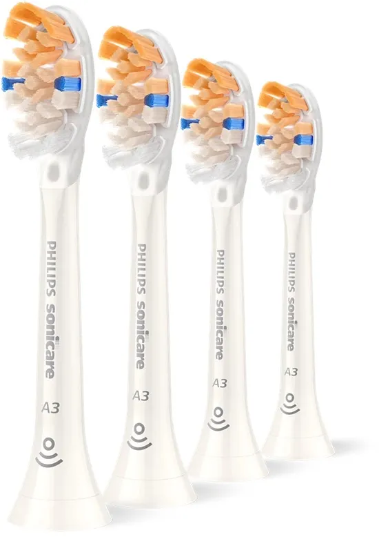 Philips HX9094/87 Sonicare Premium All-in-One Replacement brush heads, 4 pcs, White