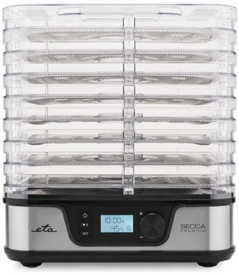 ETA ETA930190000 Secca Premium Food dryer, 380 W, LED display, Timer, Fan function