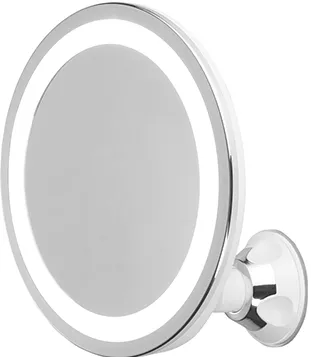 Adler AD 2168 Bathroom Mirror, 3 AAA batteries, LED Lightening, White