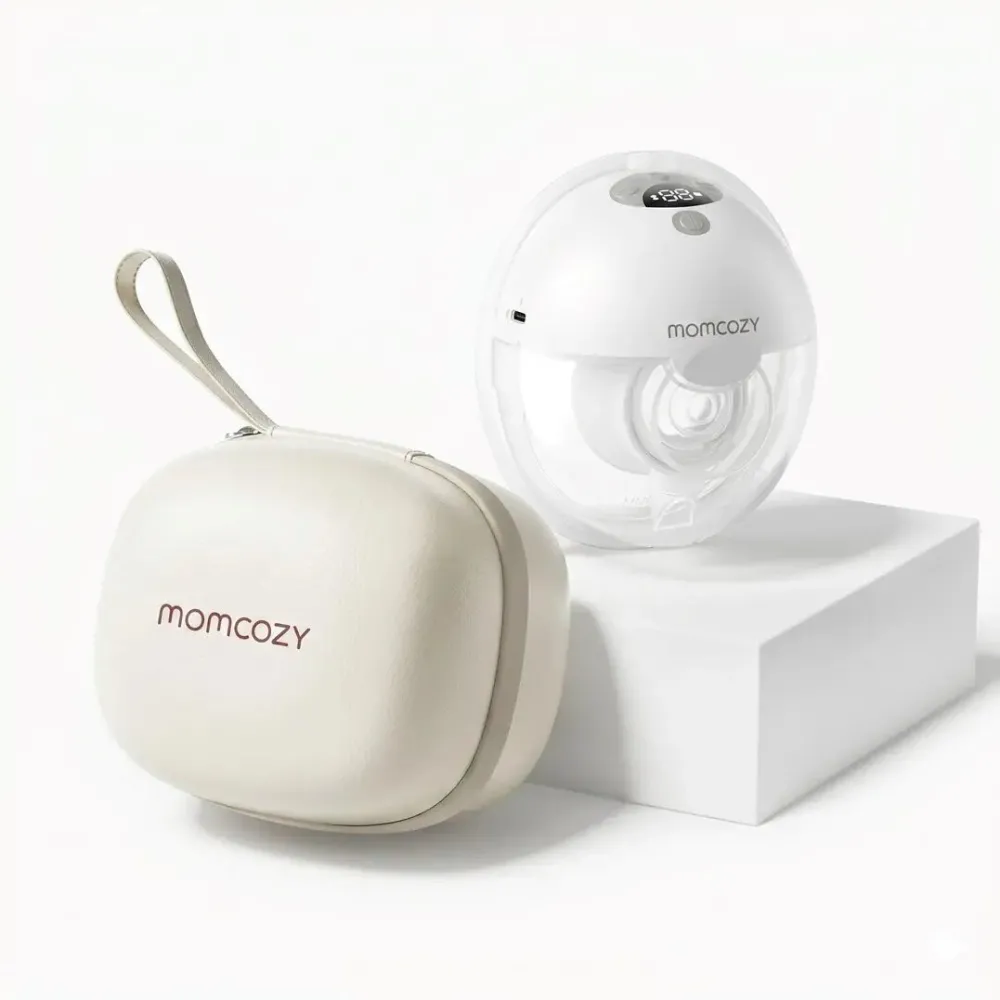 Pompa de san electrica Momcozy M5 cu control prin aplicatie set simplu gri