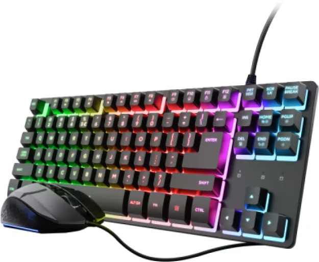 Kit Trust GXT 798T 2-IN-1, negru