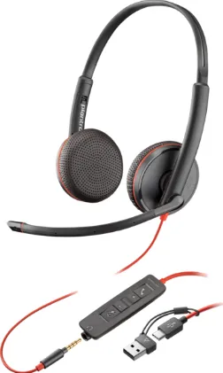 Poly BW 3225 USB-C HS +3.5mmP +USB-C/A