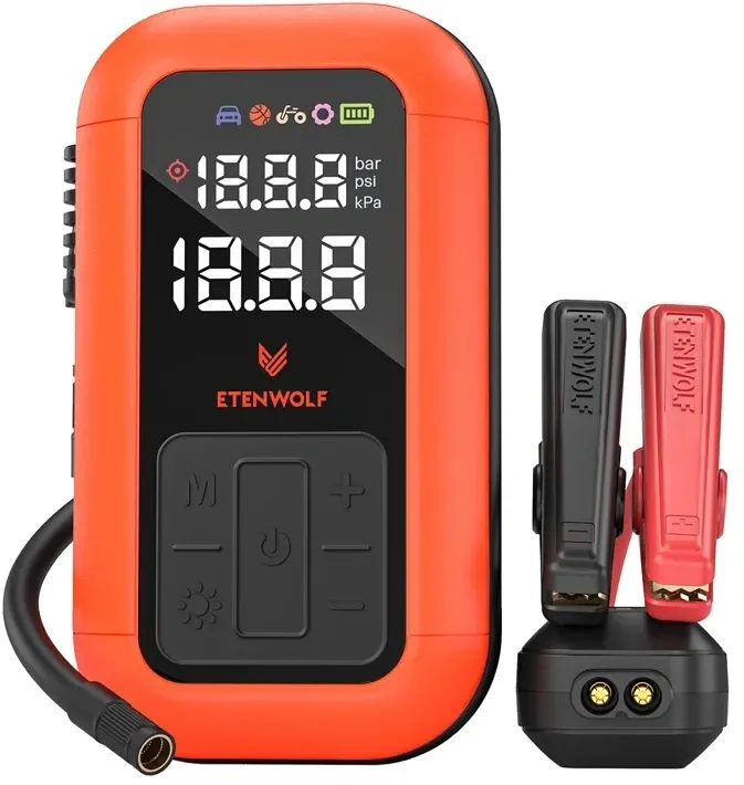 Compresor de aer auto Etenwolf X6 Pro Max, 11,03 bar, 12.000 mAh