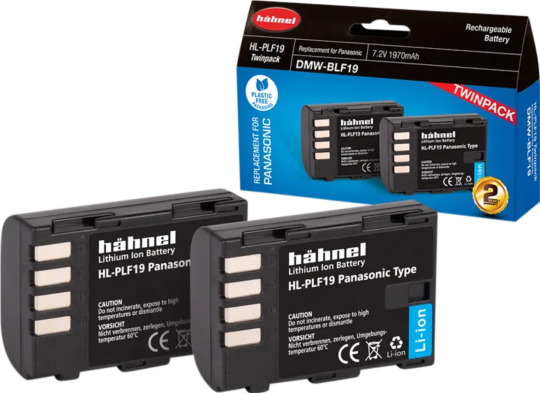 Hähnel Battery Panasonic HL-PLF19 / DMW-BLF19 Twin Pack