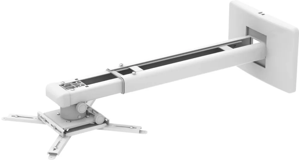 Suport videoproiector de perete Blackmount CT-PRB-11M, distanta perete-proiector 850-1200mm, max.10kg, alb