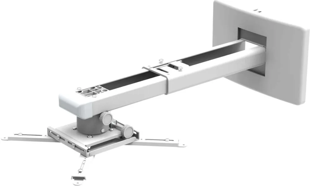 Suport videoproiector de perete Blackmount CT-PRB-11S, distanta perete-proiector 450-670mm, max.10kg, alb