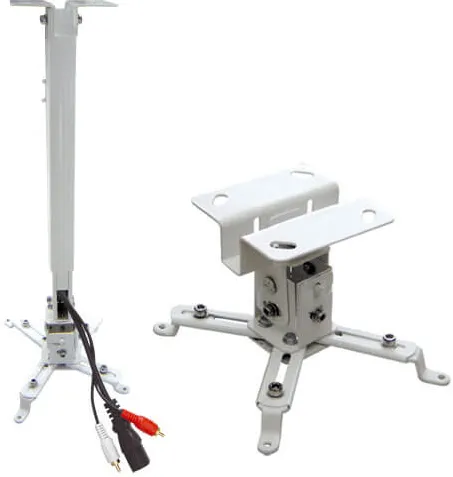 Suport videoproiector tavan GATV2, reglabil 63-100 cm, max. 15 kg, alb