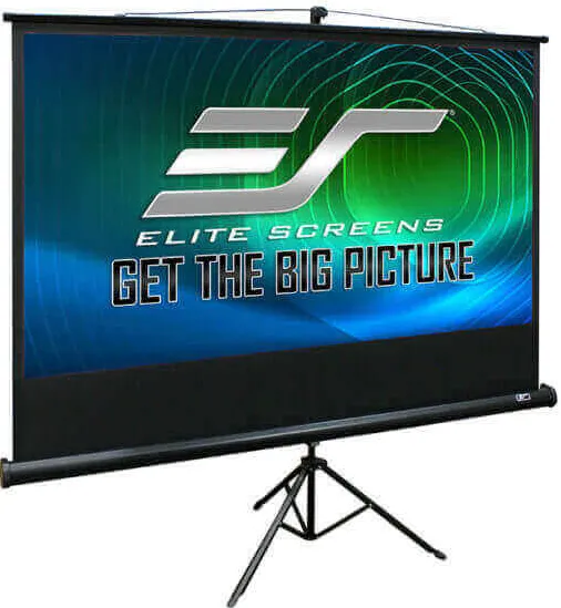 Ecran proiectie cu trepied, 266 x 149 cm, profesional, EliteScreens Tripod T120UWH, negru, format 16:9