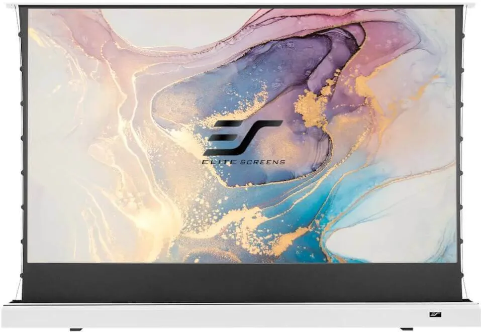 Ecran proiectie podea Pull Up Electric, tensionat 268 x 151 cm, EliteScreens Kestrel FTE121XH2-CLR, ALR ULTRA SHORT