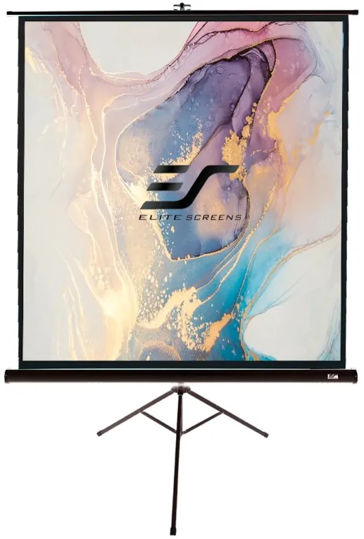 Ecran proiectie portabil cu trepied, 178 x 178 cm, EliteScreens Tripod T99UWS1, format 1:1
