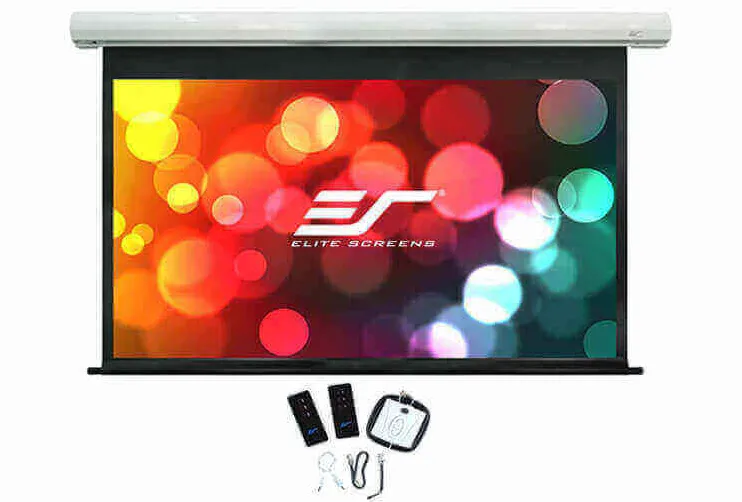 Ecran proiectie electric, perete/tavan,  266 x 149 cm, EliteScreens Saker SK120XHW-E10, format 16:9, trigger 12v