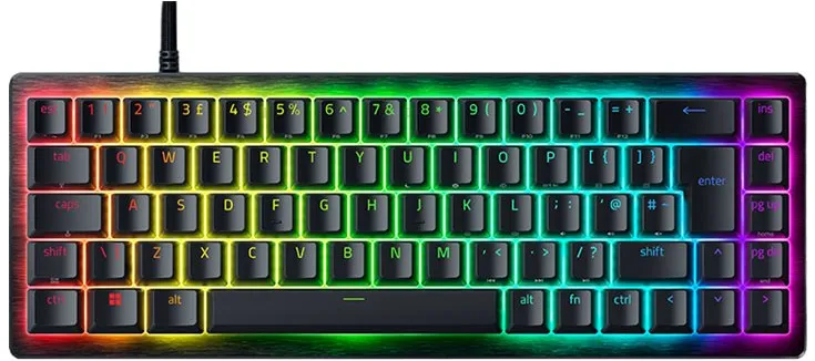 Razer Huntsman V3 HE Magnetic Mini 65% 8KHz, Hall Effect Magnetic Esports Keyboard, US Layout, Wireless