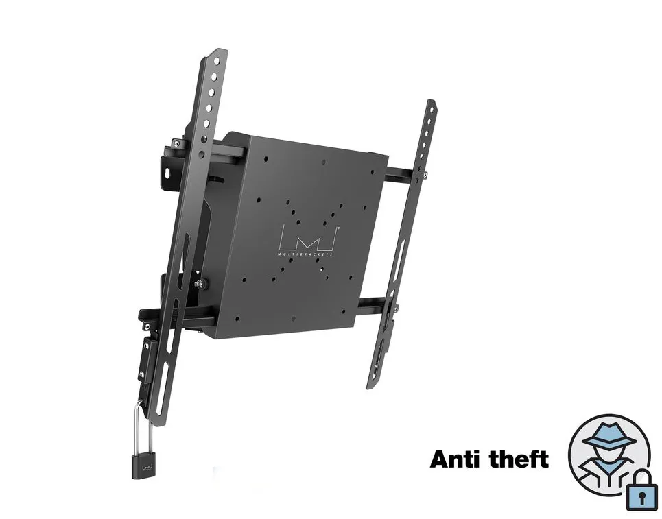 Suport TV de perete cu cutie mediabox Multibrackets MB-1831, cu inclinare, max.30 kg, negru