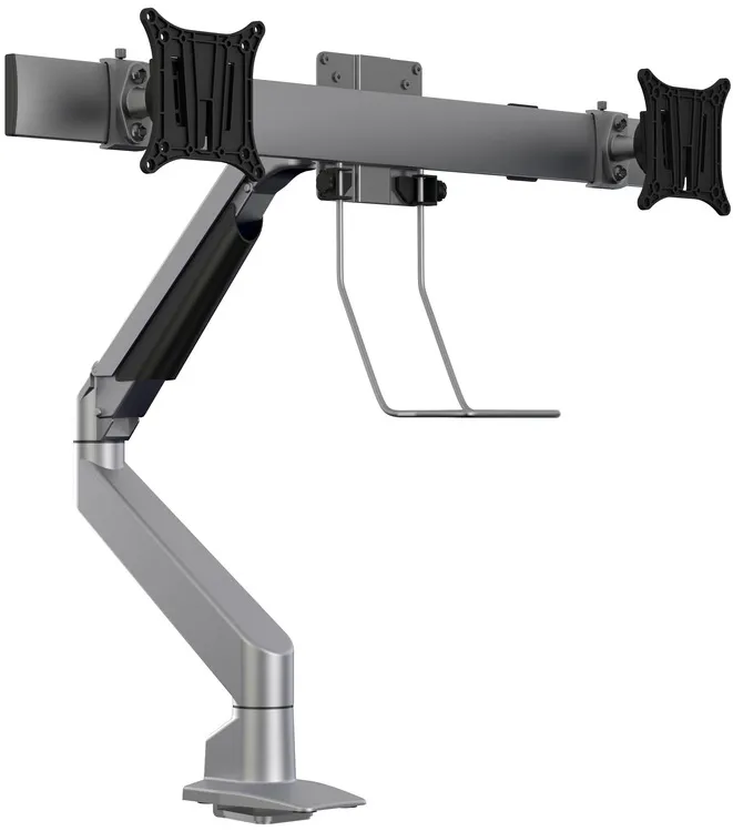 Suport 2 monitoare Gas Lift Multibrackets MB-5938, 15"-28", min.2x1-max.2x5 kg , argintiu