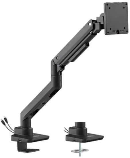 Suport monitor de masa Heavy-Duty cu port USB-A/USB-C, Blackmount MNT69USB, 17"-49", max.20kg, negru