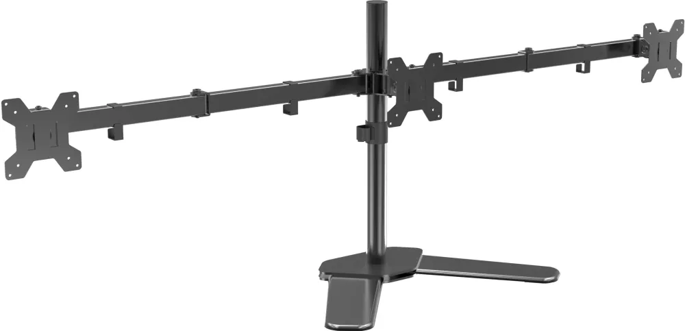 Suport Monitor BlackMount DESK03, 3 monitoare 10-27", cu talpa