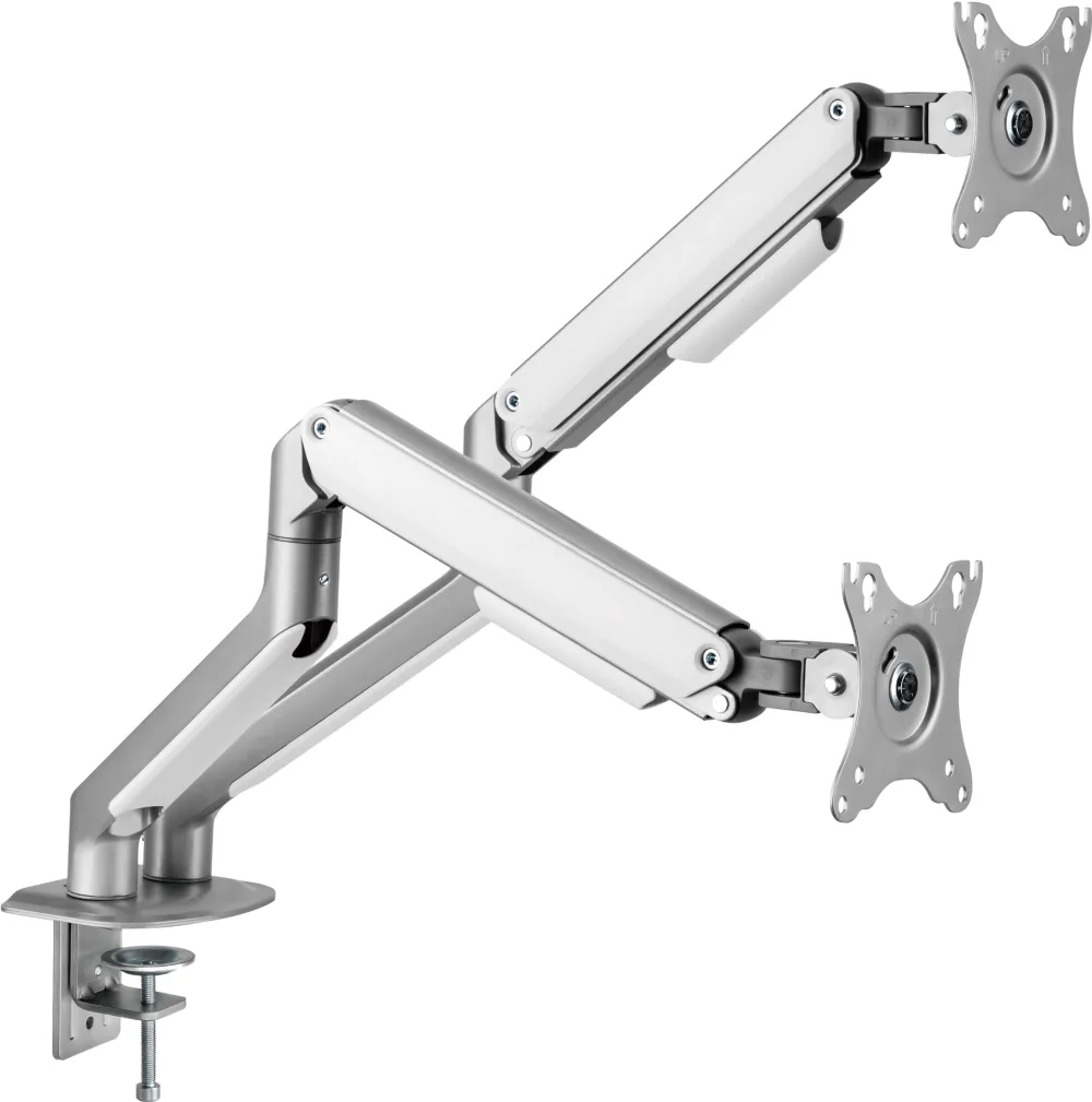 Suport monitor Spring Double Arm Blackmount LDT63-C024, 17"-32", max.9kg/brat, argintiu