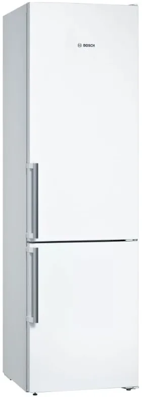Combina frigorifica Bosch KGN39VWEQ, 368 l, NoFrost, PerfectFit, Iluminare LED, Clasa E, H 203 cm, Alb