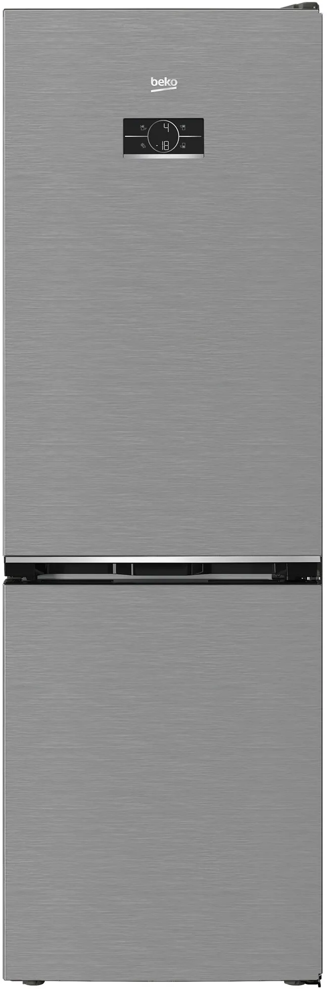 Combina frigorifica BEKO B3RCNA375HXB1,370L, H 186,5, clasa energetica D, Compresor ProSmart Inverter, AeroFlow, Harvest Fresh, Display elctronic Inox