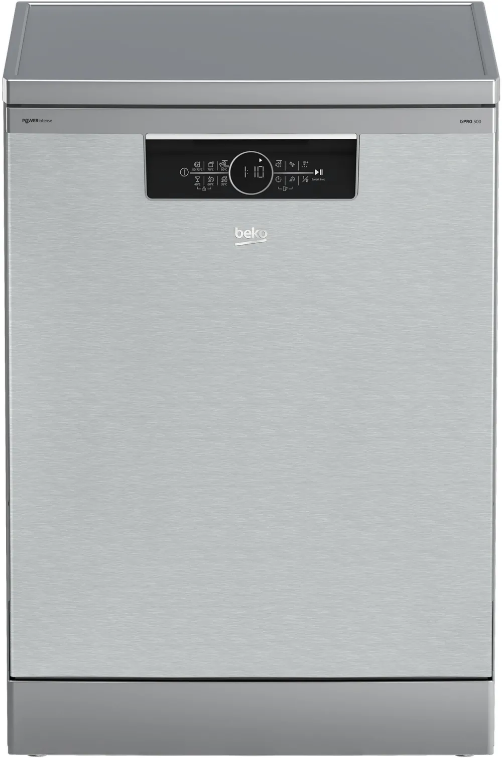 Masina de spalat vase independenta Beko BDFN36540XP, 15 seturi, 6 programe, Clasa C, Auto Glass Shield, SteamGloss, Sertar Tacamuri, Fast+, 60 cm, Pearl Inox