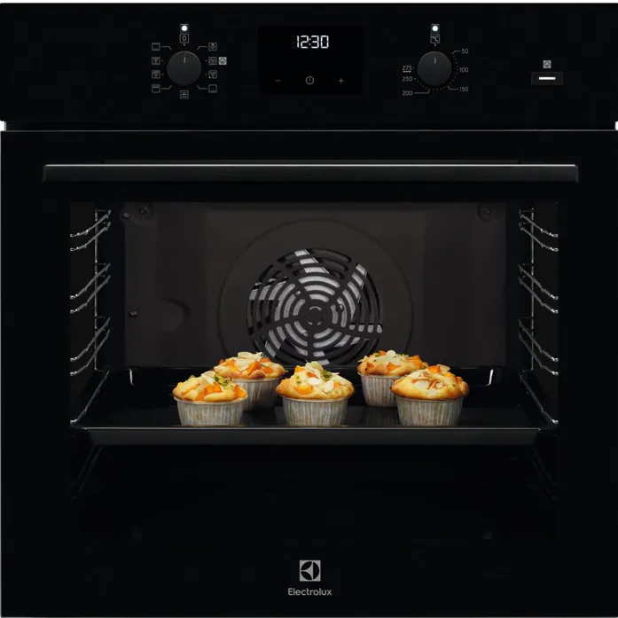 Cuptor incorporabil EOD3C70TK Electrolux, Electric, 72 l, Autocuratare catalitica, Multifunctional, Grill, SteamBake, Convectie, Clasa A, Negru