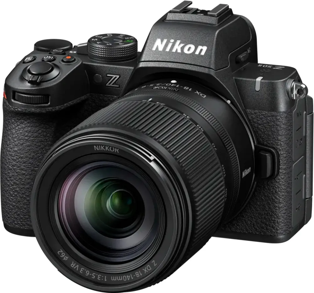 Aparat foto Mirrorless Nikon Z50 II, 20.9 MP, 4K, Wi-Fi + Obiectiv 18-140, Negru