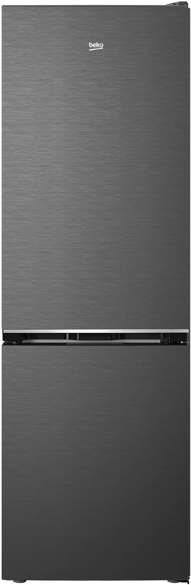 Combina frigorifica BEKO B5RCNA375HXBR, 370 l, Clasa energetica D, No Frost, HarvestFresh, Dairy, AeroFlow, MultiZone, H 186,5, culoare Dark inox