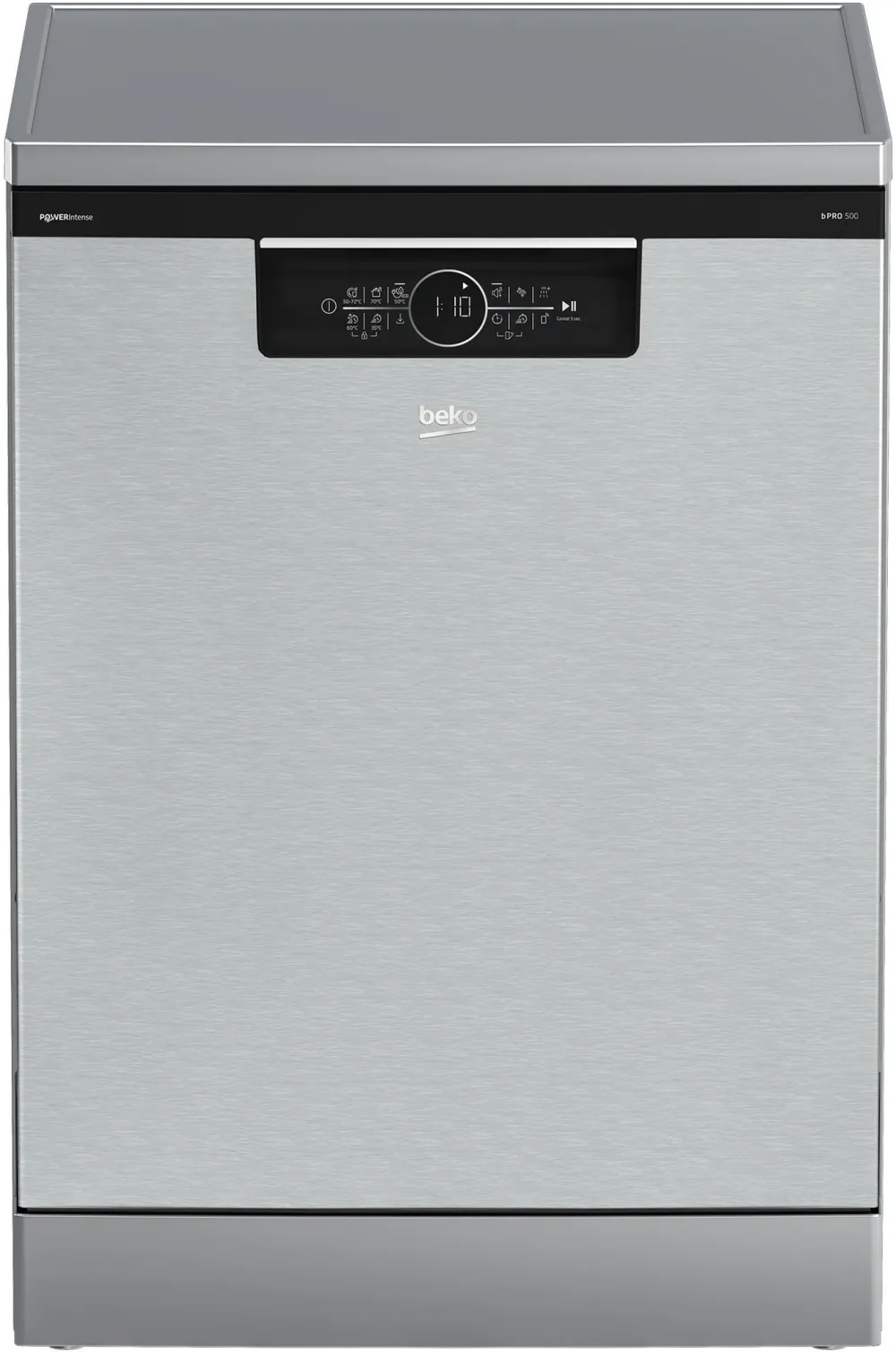 Masina de spalat vase independenta Beko BDFN36560XWP, 15 seturi, 11 programe, Clasa A, SelfDry, HomeWhiz prin WiFi, SteamGloss,60 cm, Inox
