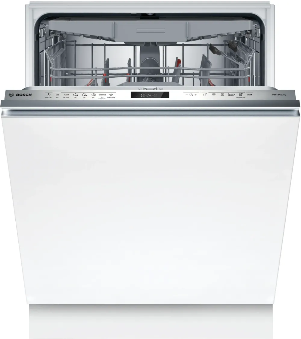 Masina de spalat vase incorporabila Bosch SMH6ZCX24E, 14 seturi, ExtraDry, Home Connect, Hygiene Plus, Silence Pro, EcoSilence Drive, DosageAssist, Touch control, Status light, Clasa B, 60 cm.