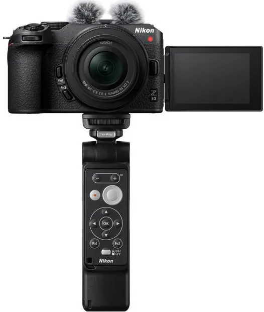 Aparat foto Mirrorless Nikon Z30 Vlogger Kit, 20.9 MP, 4K, Wi-Fi, + Obiectiv 16-50mm, Negru