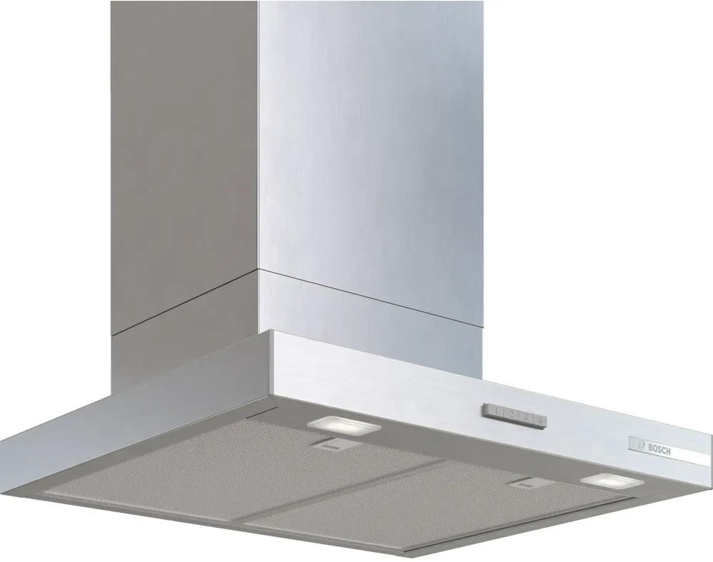 Hota incorporabila decorativa Bosch DWB65CC30, Putere de absorbtie 594 mc/h, Control mecanic, Iluminare LED, Clasa B, 60 cm, Inox