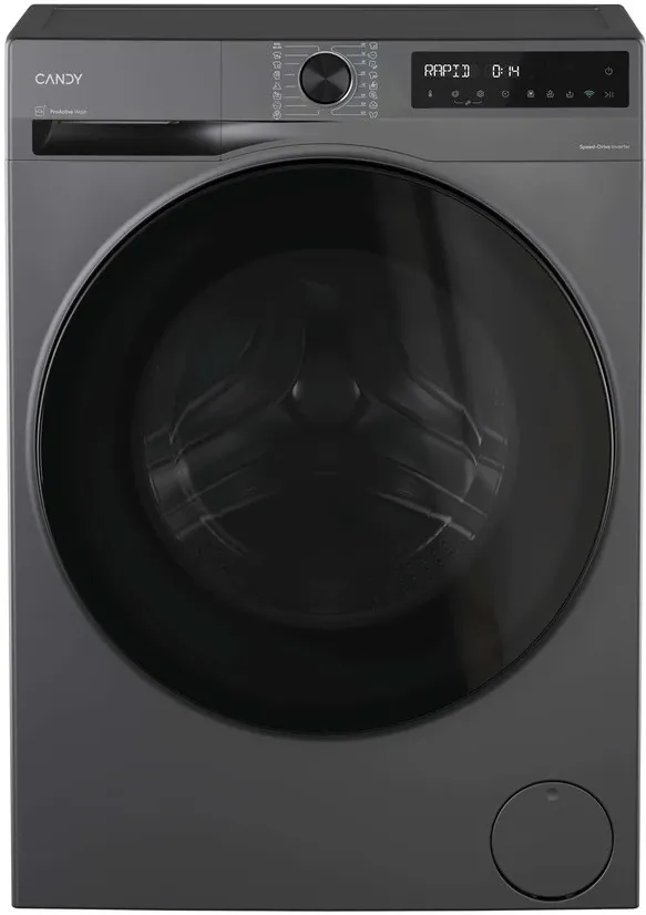 Masina de spalat rufe slim Candy BP 47SBL8G-S, clasa A-20%, 7 kg, Motor Inverter, 1400 rpm, ProActive Wash, WiFi/ hOn app, XL Soft Drum, Clean Shield, antracit
