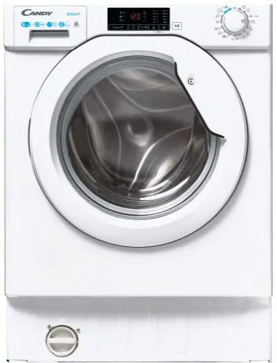 Masina de spalat rufe cu uscator incorporabila Candy CBD 485D1E/1-S, Clasa D, 1400 rpm, Spalare 8 kg, Uscare 5 kg, Easy Iron, Alb