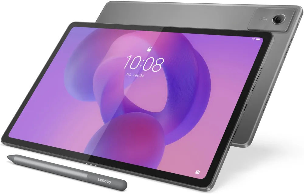 Tableta Lenovo Idea Tab Plus, 8-Core, 12.1" 2.5K (2560x1600) IPS 600nits Paper Like, 8GB RAM, 256GB, Luna Grey + Lenovo® Tab Pen