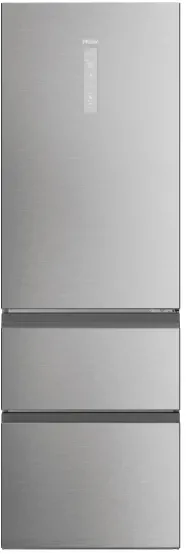 Combina frigorifica HTW5618DNMG3D 60 Seria 5, 360 l, Clasa D, No Frost, Afisaj Electronic, Iluminare LED, H 185 cm Argintiu