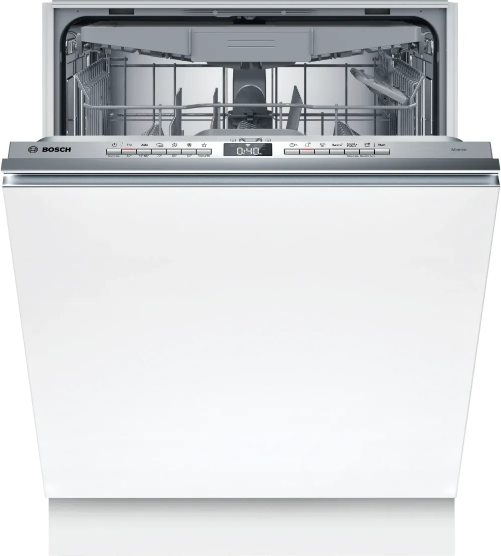 Masina de spalat vase incorporabila Bosch SMV4HVX12E, 14 seturi, 6 programe, ExtraDry, InfoLight, DosageAssist, Hygiene+, EcoSilence Drive, Home Connect, Clasa C, 60 cm.