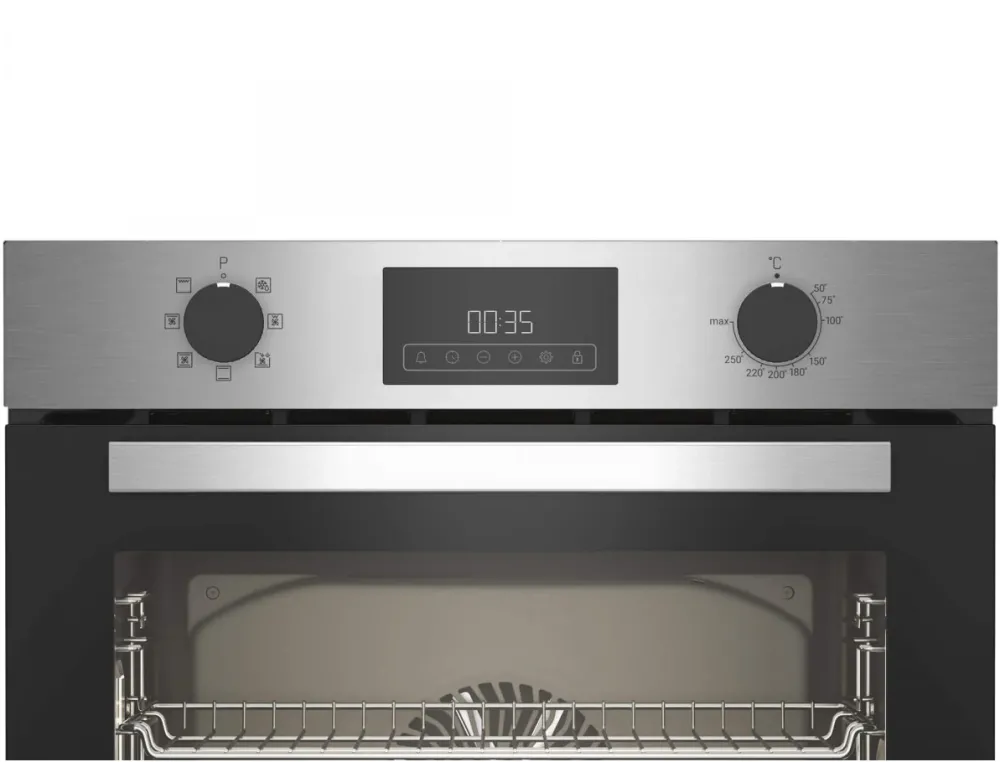 Cuptor electric ARVIE1130XM, 71l, Clasa A, 6 functii, Timer, Touch control, Grill, AeroCooking, Aqua Drop Clean - autocuratare catalitica, Display, Inox
