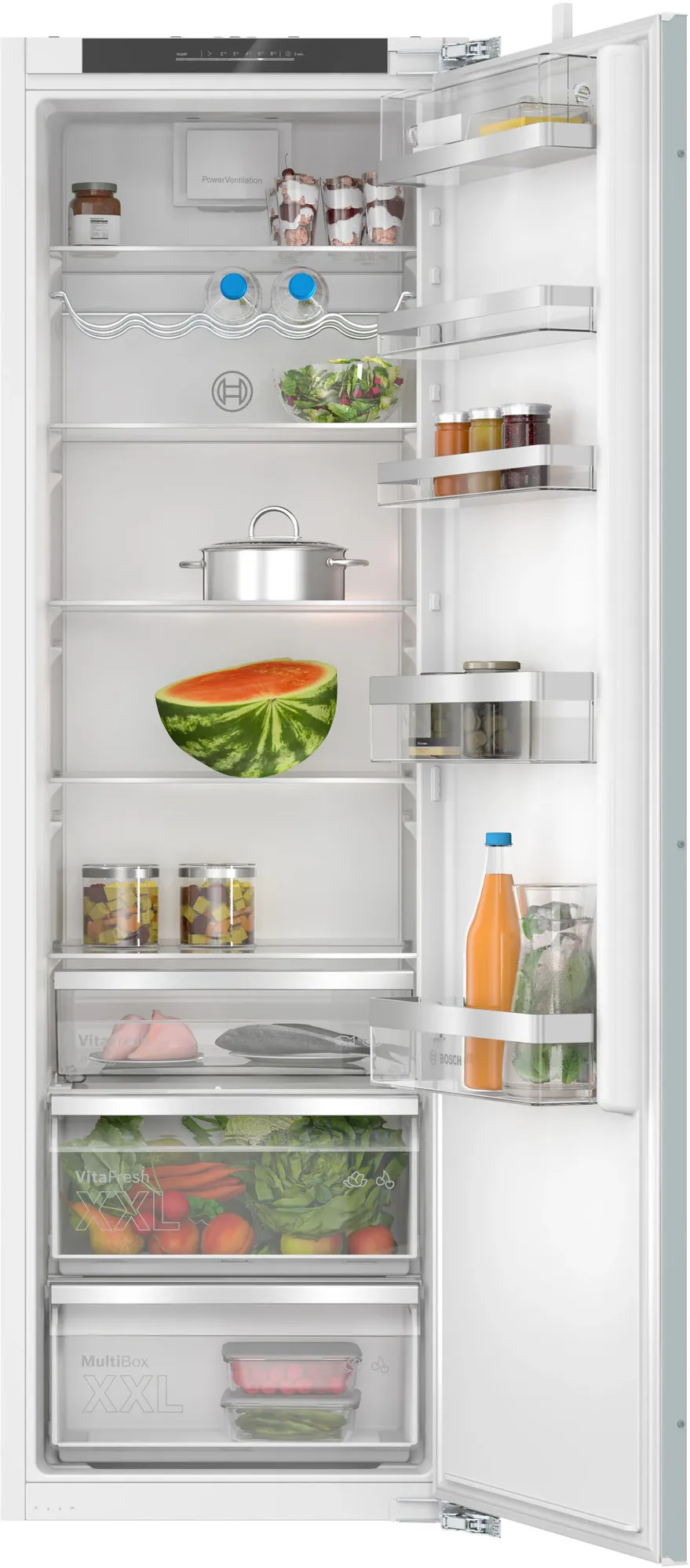 Frigider cu 1 usa incorporabil Bosch KIR81ADC0, 310 l, VitaFresh, Raft sticle, Control electronic, Clasa C, 177 cm