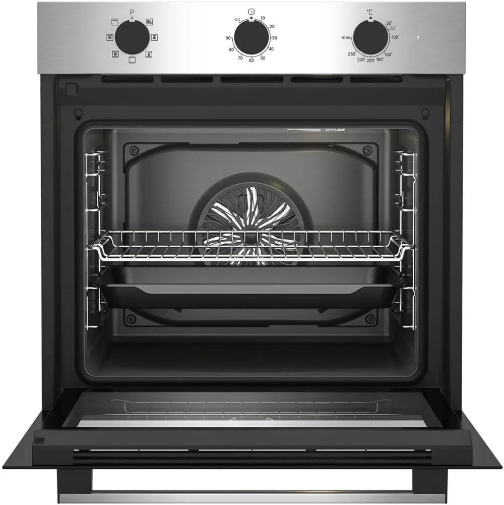 Cuptor electric ARVIE1110XD, 71l, 6 functii, Clasa A, control mecanic, AeroCooking, Aqua Drop Clean, Grill, inox