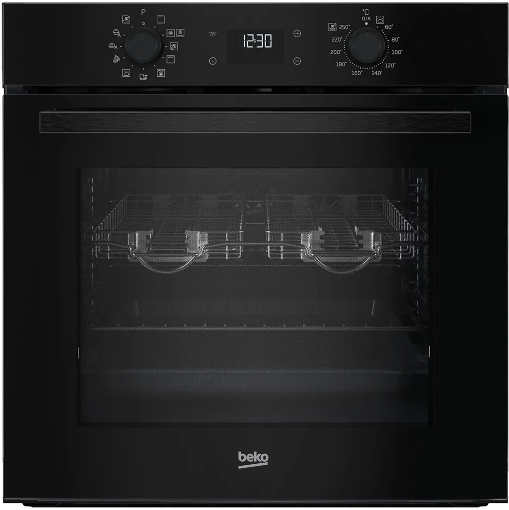 Cuptor incorporabil Beko BBIMZ7300BD, Autocuratare SteamShine, 71 l, Clasa A+, AeroPerfect, negru