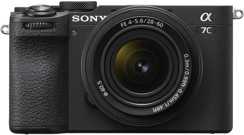 Aparat foto mirrorless Sony Alpha A7C II, 33MP, Full-Frame, Hibrid, 4K + Obiectiv 28-60mm, Negru