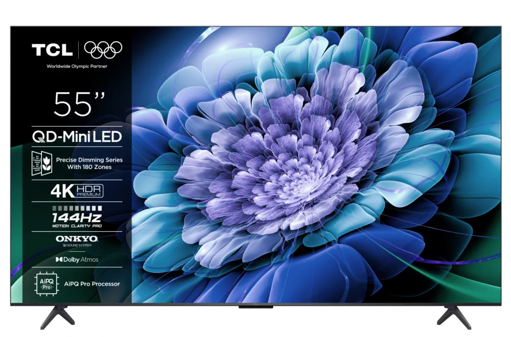 QD-MiniLED TV 4K 55''(139 cm) TCL 55C61K