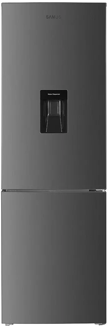 Combina frigorifica Samus SCX399IDE, Motor Inverter, Dozator apa, 313 Litri, Inox